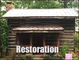 Historic Log Cabin Restoration  Point Harbor, North Carolina